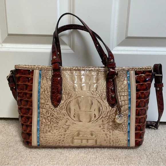 🌹🩸BRAHMIN SAND SANTANA MINI ASHER SATCHEL BAG🩸 - Picture 2 of 13